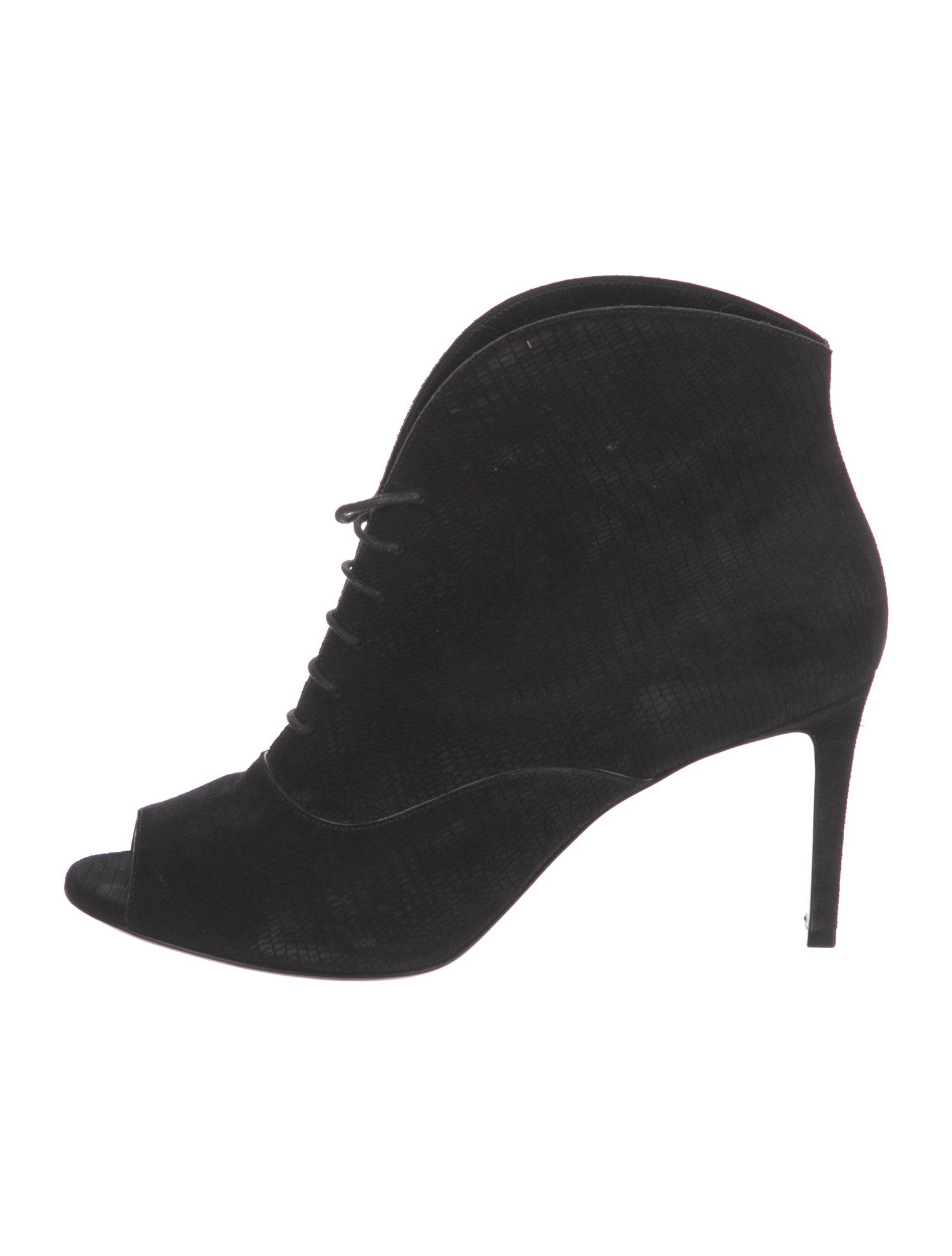 Saint Laurent Suede Lace-Up Boots