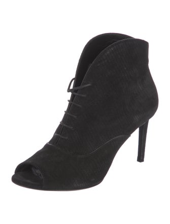 Saint Laurent Suede Lace-Up Boots