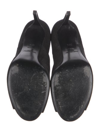 Saint Laurent Suede Lace-Up Boots