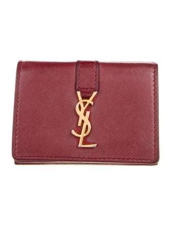 Saint Laurent 2017 Leather Compact Wallet