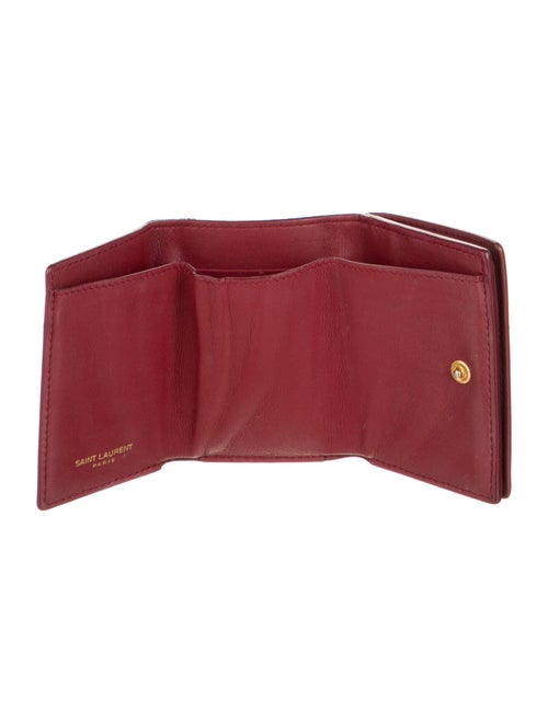 Saint Laurent 2017 Leather Compact Wallet