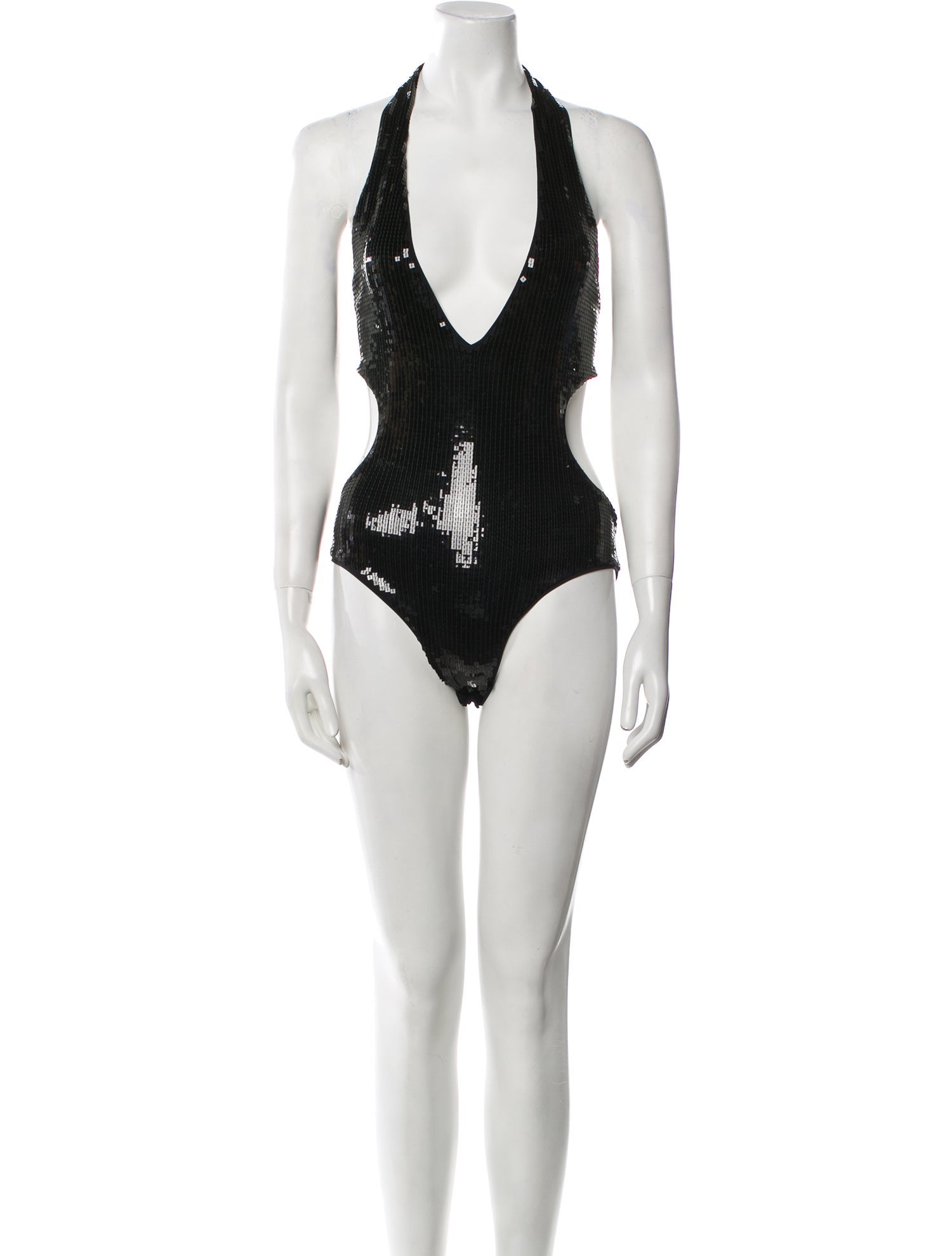 Saint Laurent Halterneck Sleeveless Bodysuit