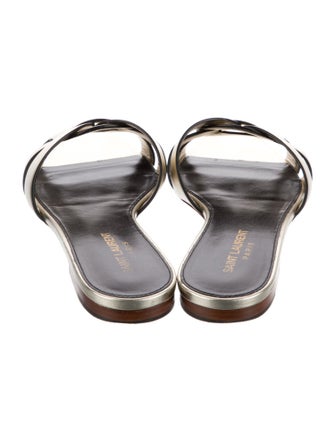 Saint Laurent Leather Slides