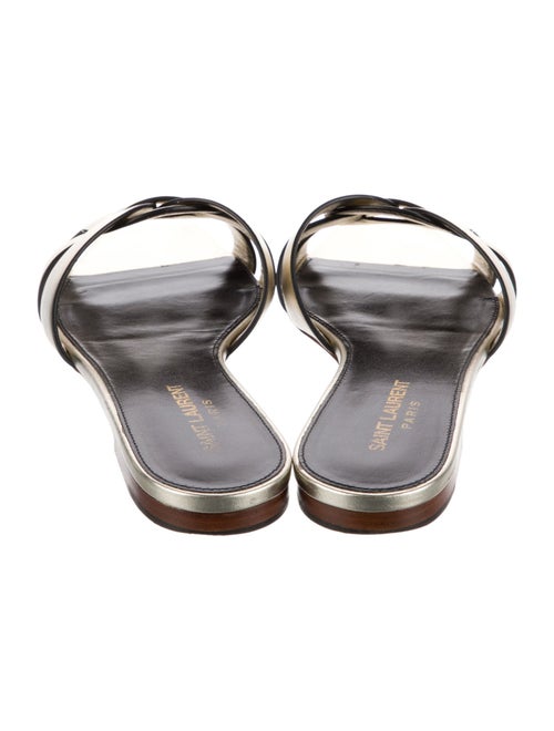 Saint Laurent Leather Slides