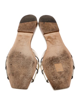 Saint Laurent Leather Slides