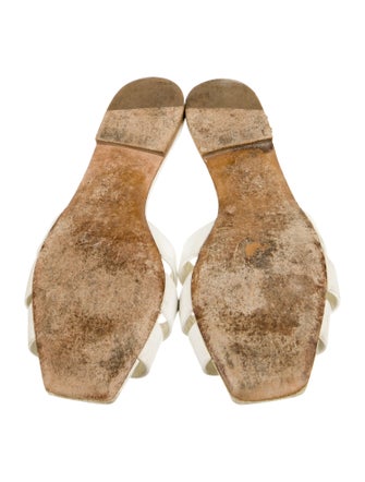 Saint Laurent Leather Slides