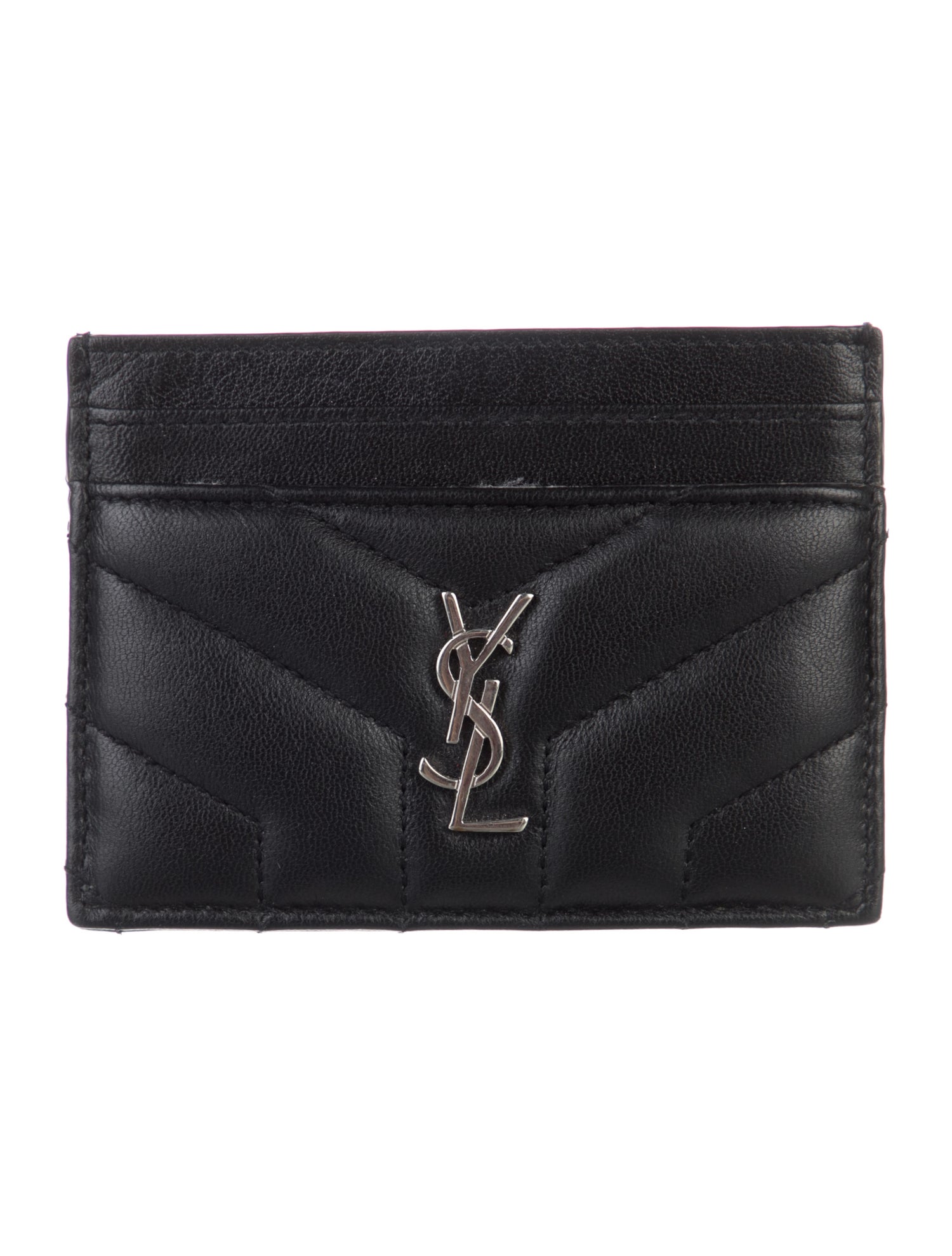 Saint Laurent 2017 Monogram Y-Quilt Matelassé Wallet