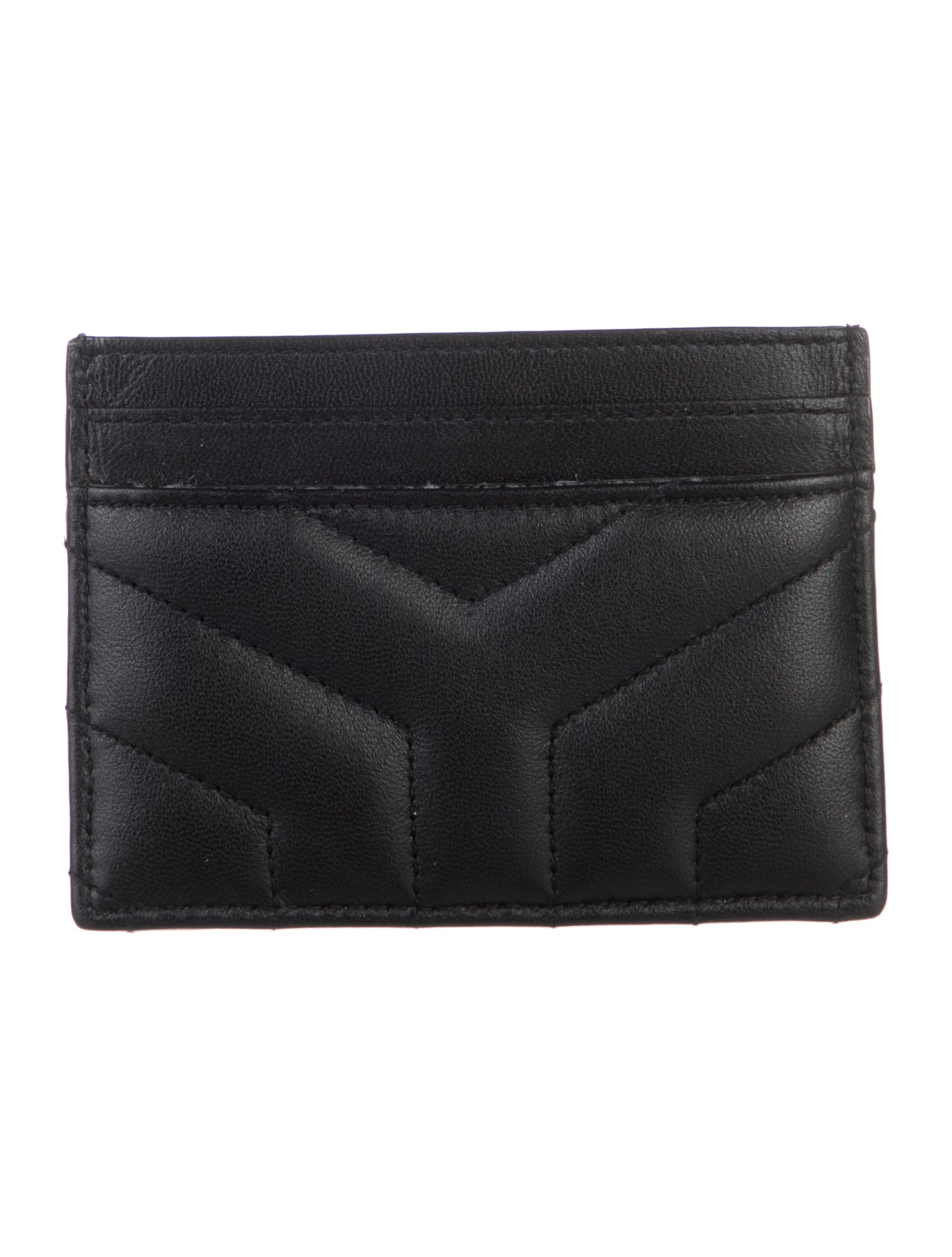 Saint Laurent 2017 Monogram Y-Quilt Matelassé Wallet