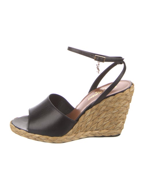 Saint Laurent Leather Slingback Sandals