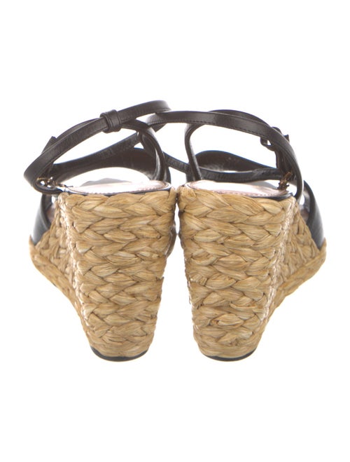 Saint Laurent Leather Slingback Sandals