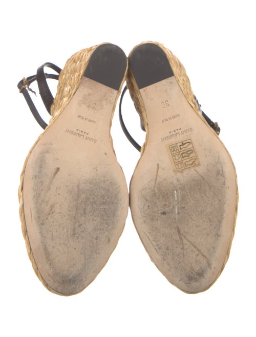 Saint Laurent Leather Slingback Sandals