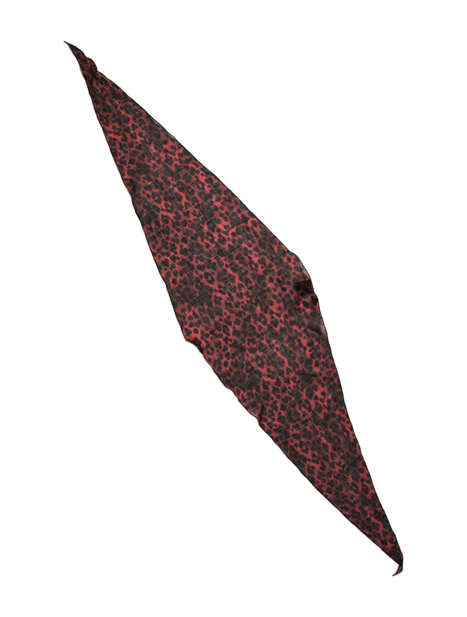 Saint Laurent Wool Animal Print Scarf