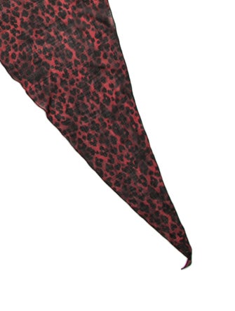 Saint Laurent Wool Animal Print Scarf