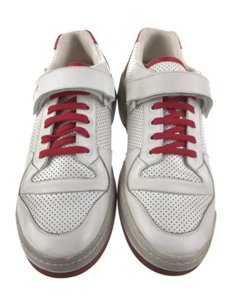 Saint Laurent Leather Colorblock Pattern Sneakers