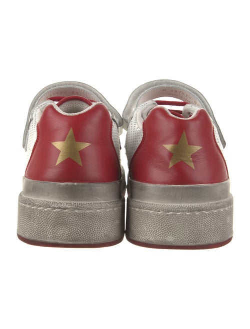 Saint Laurent Leather Colorblock Pattern Sneakers