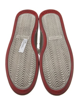 Saint Laurent Leather Colorblock Pattern Sneakers