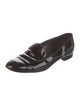 Saint Laurent Patent Leather Grosgrain Trim Loafers
