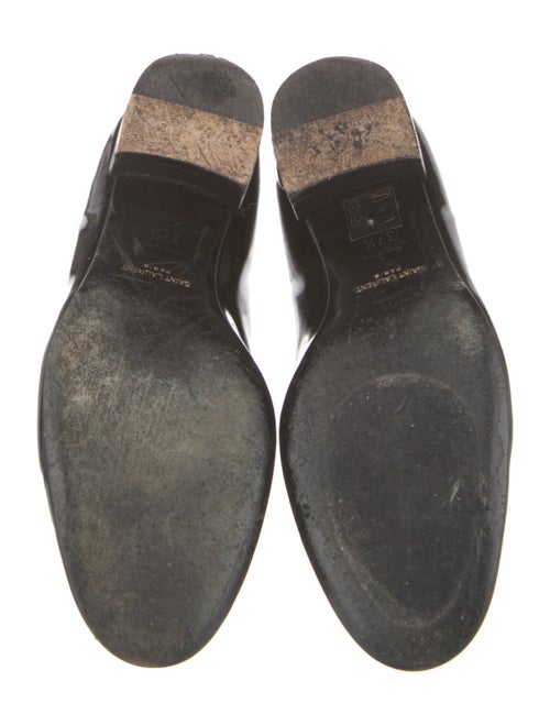Saint Laurent Patent Leather Grosgrain Trim Loafers