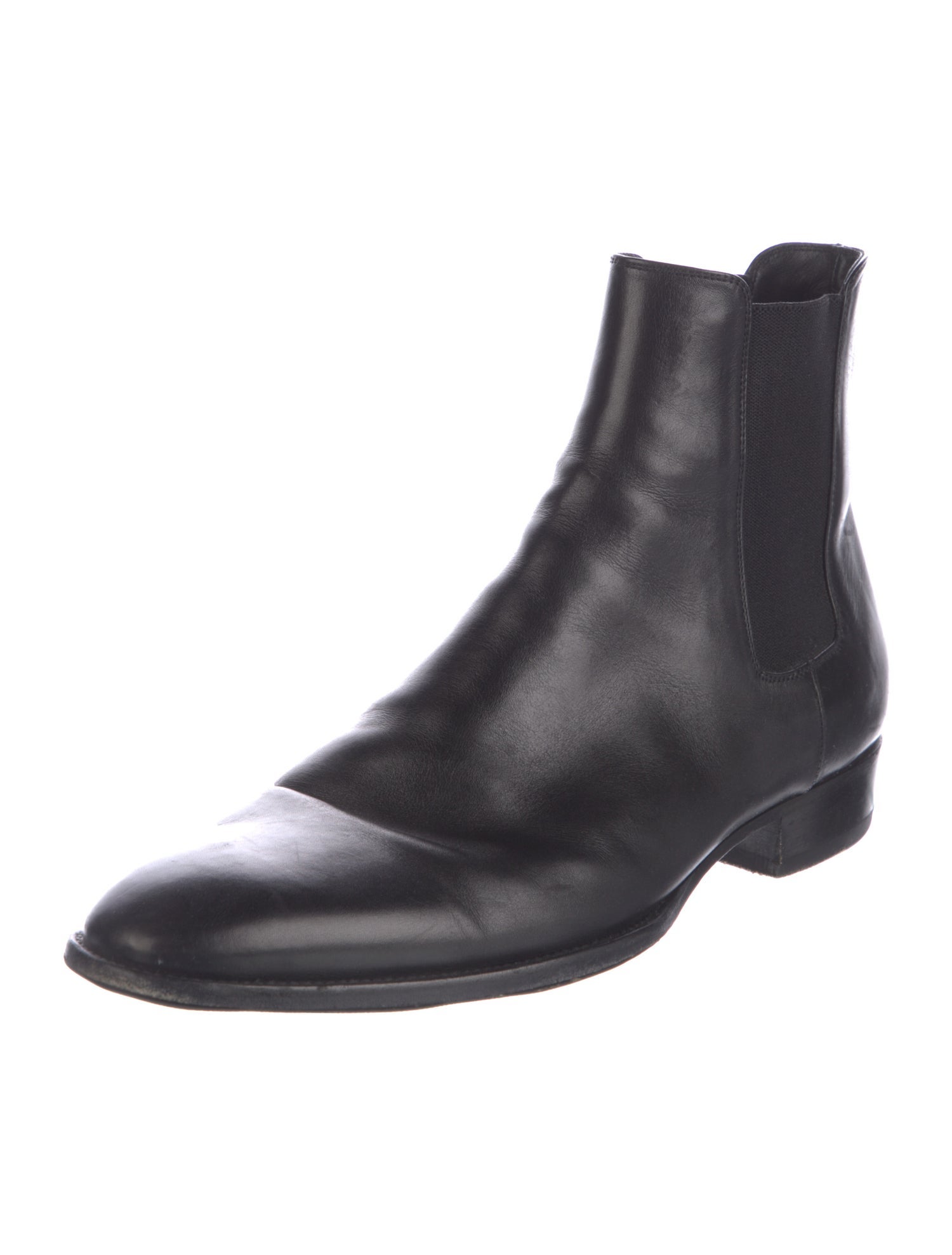 Saint Laurent Leather Chelsea Boots
