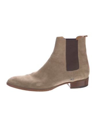 Saint Laurent Suede Chelsea Boots