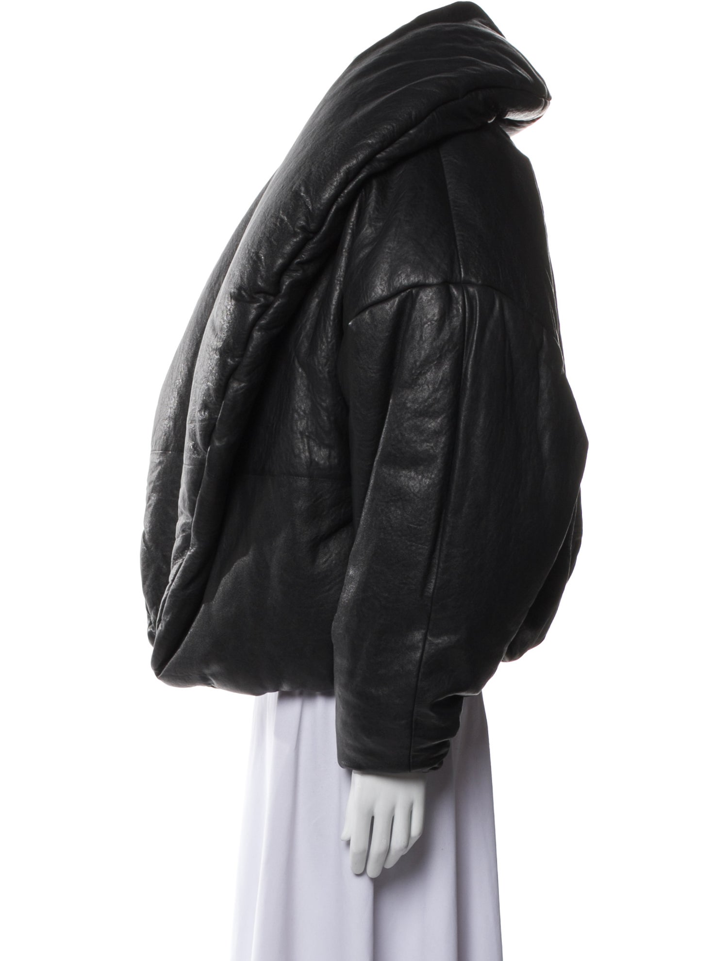 Saint Laurent 2023 Leather Faux Fur Jacket w/ Tags