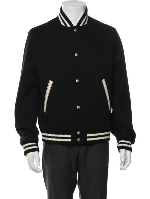 Saint Laurent 2020 Signature Logo Varsity Jacket