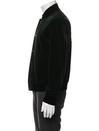 Saint Laurent 2022 Signature Logo Bomber Jacket