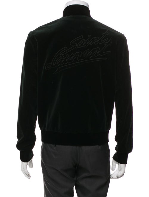 Saint Laurent 2022 Signature Logo Bomber Jacket