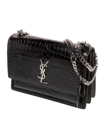 Saint Laurent Embossed Leather Sunset Medium