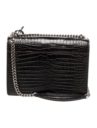 Saint Laurent Embossed Leather Sunset Medium