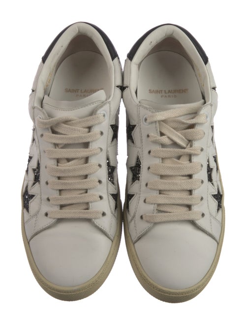 Saint Laurent Leather Printed Sneakers