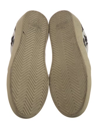 Saint Laurent Leather Printed Sneakers