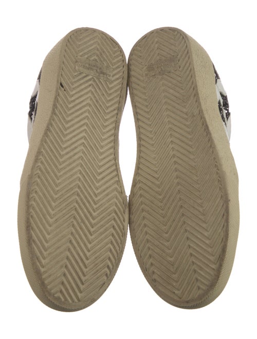 Saint Laurent Leather Printed Sneakers