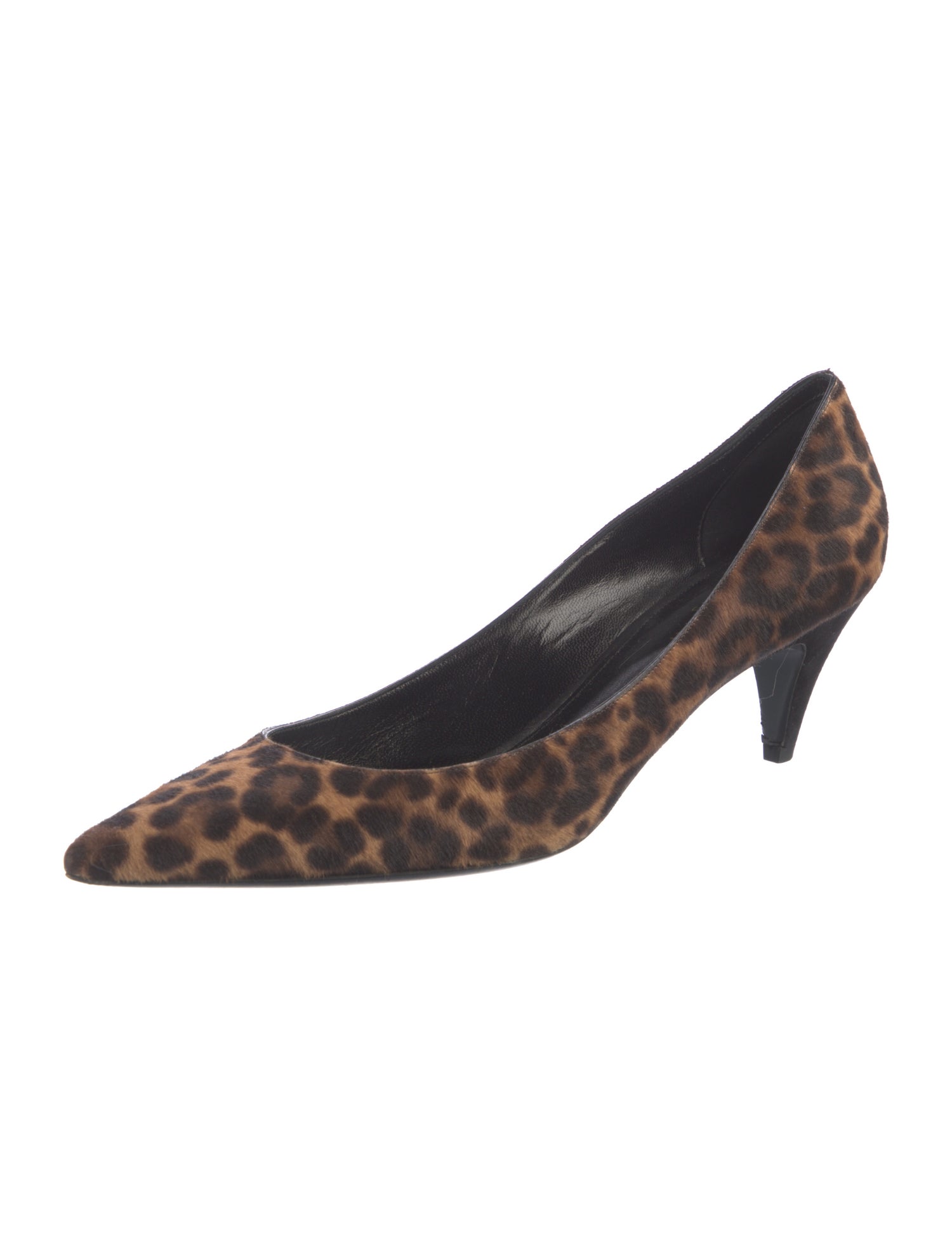 Saint Laurent Ponyhair Animal Print Pumps