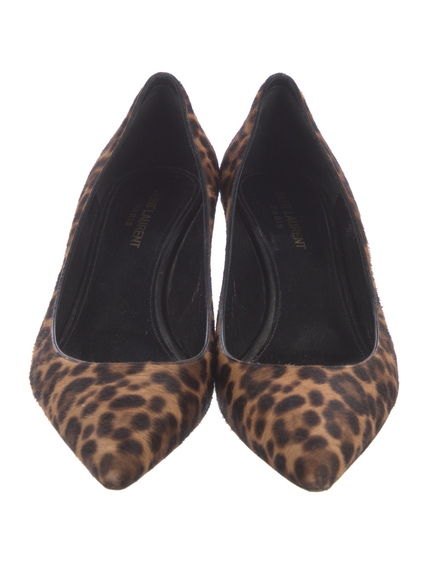 Saint Laurent Ponyhair Animal Print Pumps