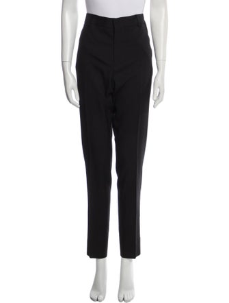 Saint Laurent Virgin Wool Straight Leg Pants