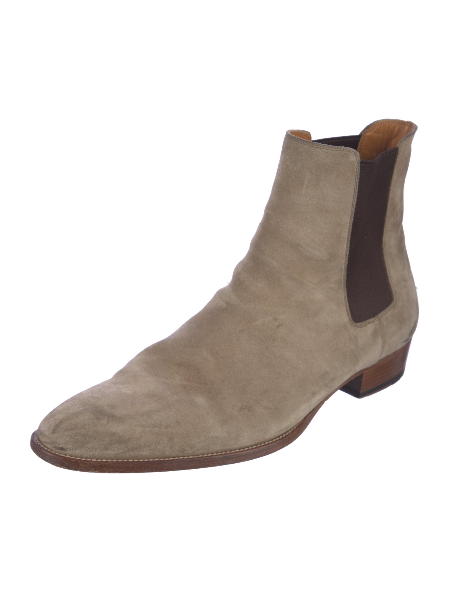 Saint Laurent Suede Chelsea Boots