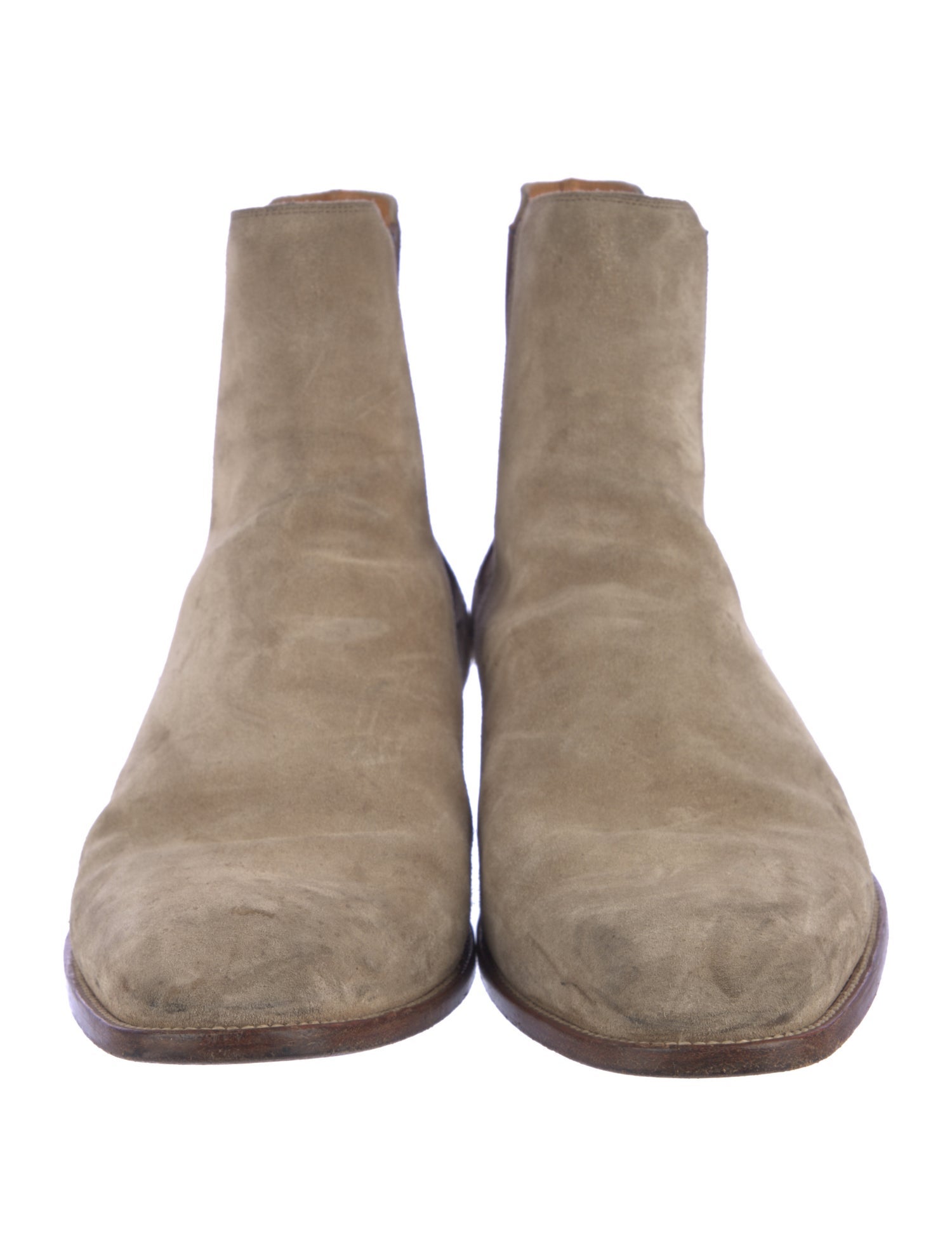 Saint Laurent Suede Chelsea Boots