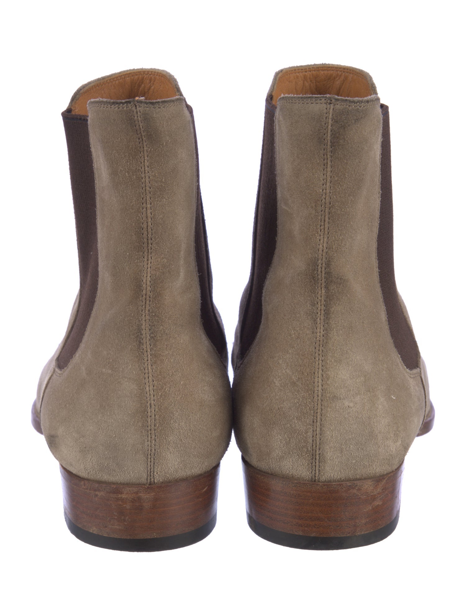 Saint Laurent Suede Chelsea Boots