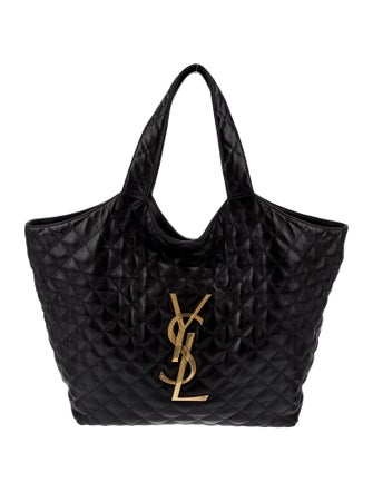 Saint Laurent Leather Monogram Icare Shopping Tote Maxi 2022
