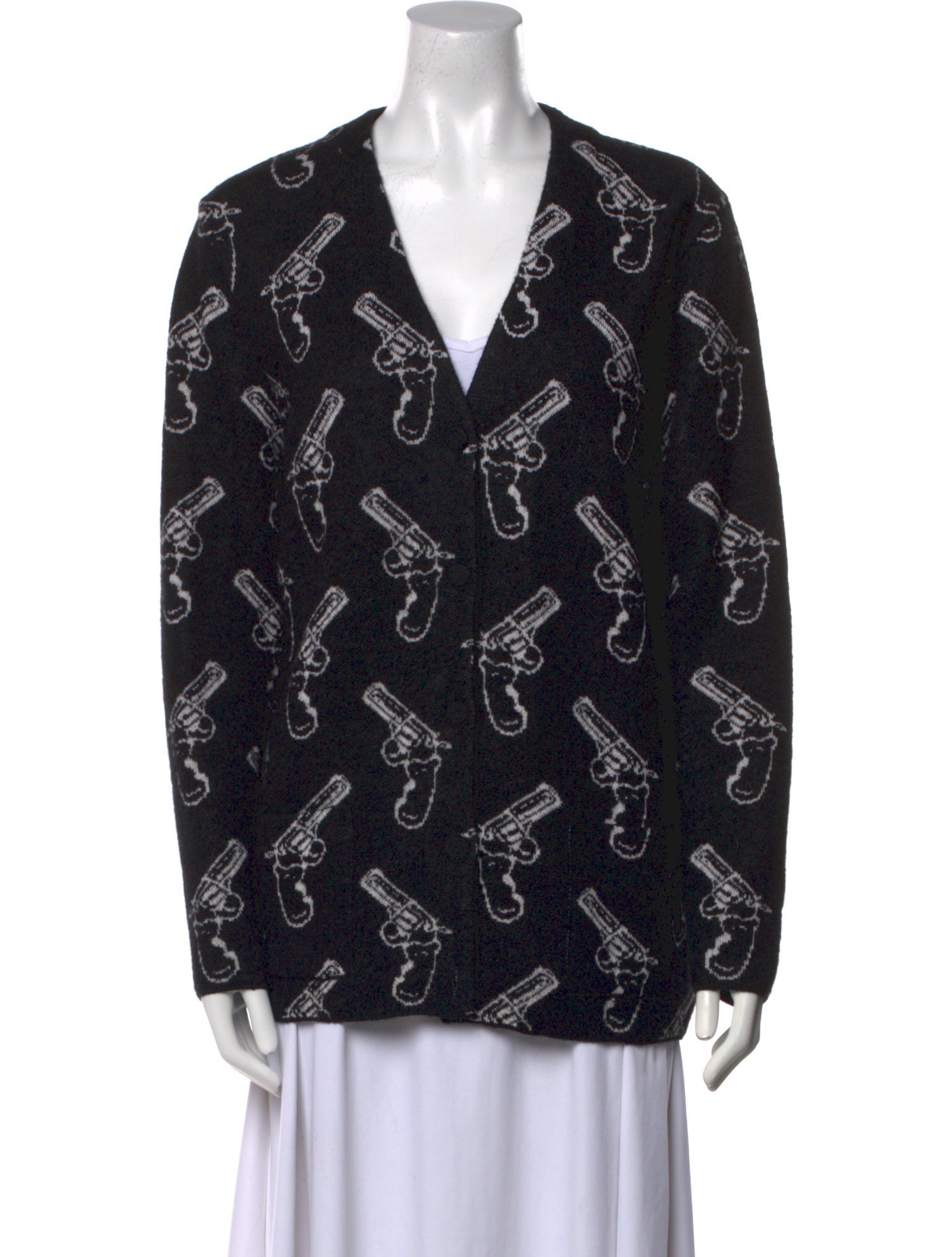 Saint Laurent Wool Printed Sweater