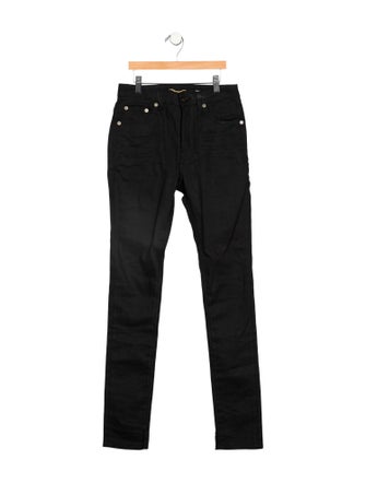 Saint Laurent Mid-Rise Skinny Leg Jeans