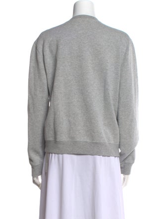 Saint Laurent Graphic Print Crew Neck Sweatshirt