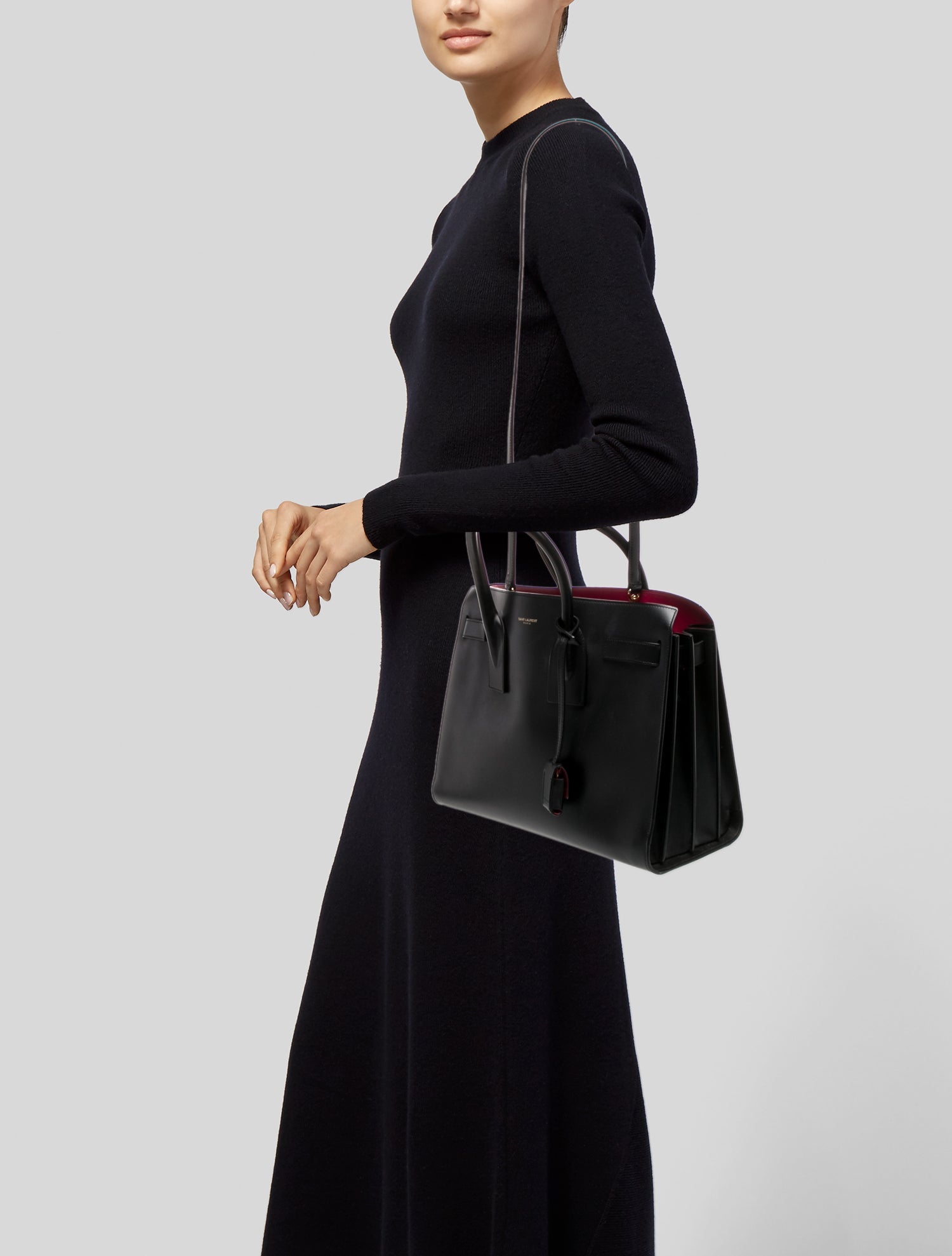 Saint Laurent Leather Sac De Jour Medium