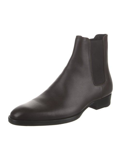 Saint Laurent Leather Chelsea Boots