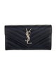 Saint Laurent Large Monogram Continental Chevron Wallet
