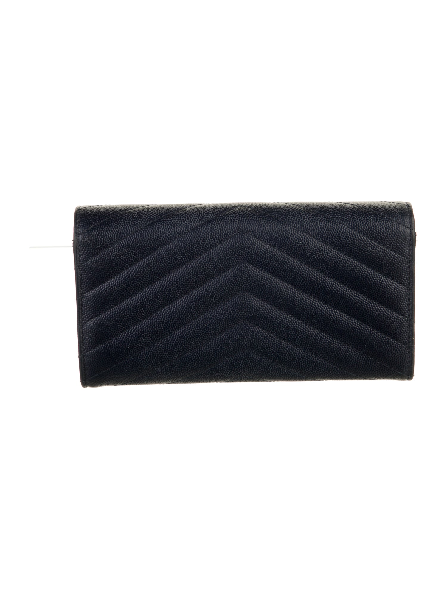 Saint Laurent Large Monogram Continental Chevron Wallet