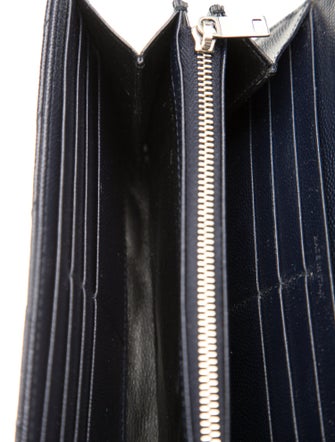 Saint Laurent Large Monogram Continental Chevron Wallet