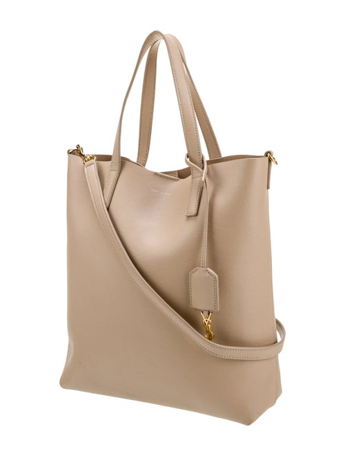 Saint Laurent Leather North/ South Shopping Toy