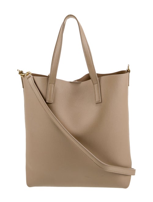 Saint Laurent Leather North/ South Shopping Toy